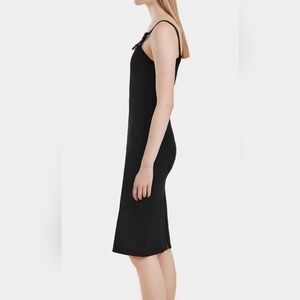 RUDSAK Black Adjustable-Strap Slip Dress